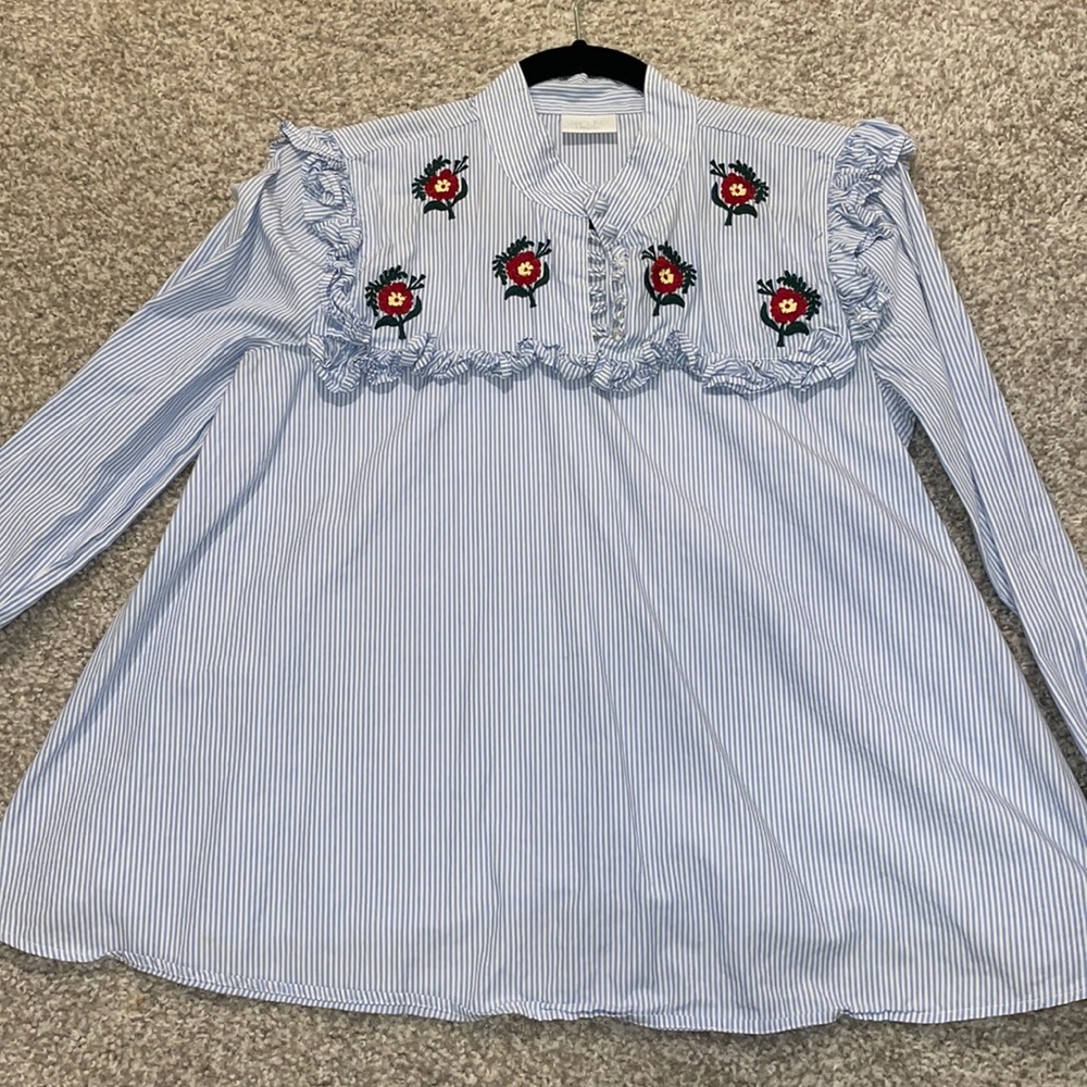 fun embroidered top!